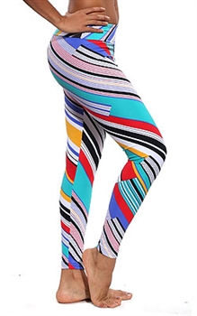 XIQUE XIQUE FULL LENGTH LEGGING PRINTS - Strokes - Large