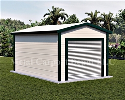 Metal Buildings Boxed Eave Style 12' x 21' x 8'