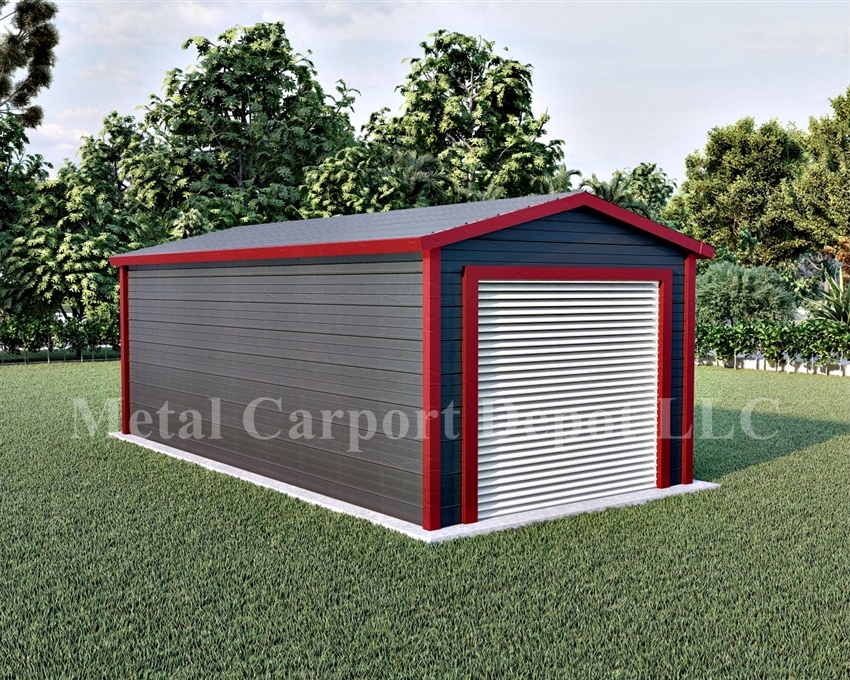 Metal Buildings Boxed Eave Style 12' x 26' x 8'