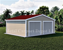 Metal Buildings Boxed Eave Style 24' x 26' x 8'