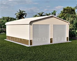 Metal Buildings Regular Style Metal 22' x 26' x 7'