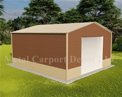 Metal Buildings Boxed Eave Style 18' x 21' x 8'