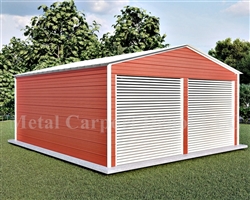 Metal Buildings Boxed Eave Style 22' x 21' x 8'