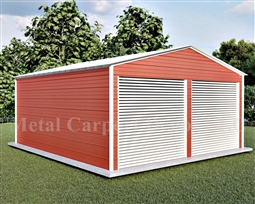 Metal Buildings Boxed Eave Style 22' x 21' x 8'