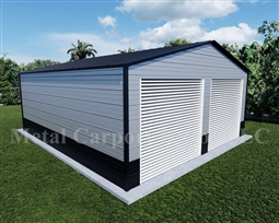 Metal Buildings Boxed Eave Style 22' x 26' x 8'