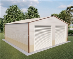 Metal Buildings Boxed Eave Style 24' x 26' x 8'