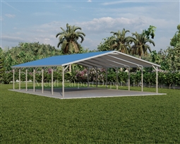 Boxed Eave Style Metal Carport 22' x 31' x 6'