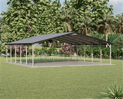 Boxed Eave Style Metal Carport 24' x 26' x 6'