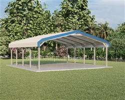 20' x 21' Regular Style Metal Carport