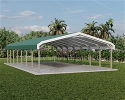 20' x 36' Regular Style Metal Carport