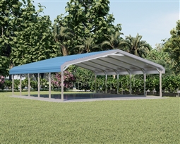 24' x 26' Regular Style Metal Carport