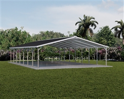 Boxed Eave Style Metal Carport 22' x 36' x 6'