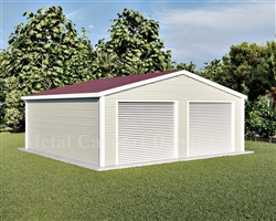 26'x26'x10' Boxed Eave Metal Building