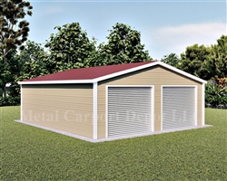 26'x31'x10' Boxed Eave Metal Building