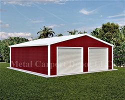 28'x31'x10' Boxed Eave Metal Building
