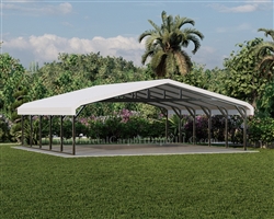 Triple Wide Regular Style Metal Carport 26' x 26' x 6'