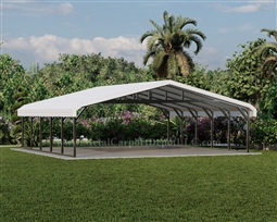 Triple Wide Regular Style Metal Carport 26' x 26' x 6'