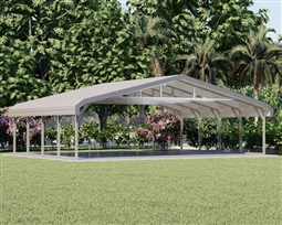 Triple Wide Regular Style Metal Carport 28' x 21' x 6'