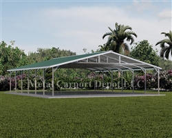 Triple Wide Boxed Eave Style Metal Carport 26' x 31' x 6'