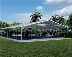 Triple Wide Boxed Eave Style Metal Carport 28' x 36' x 6'