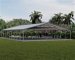 Triple Wide Regular Style Metal Carport 30' x 46' x 6'