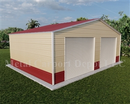 26' x 21' Vertical Roof Style Metal Building