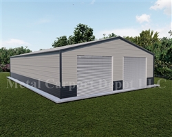 30' x 51' Vertical Roof Metal Building