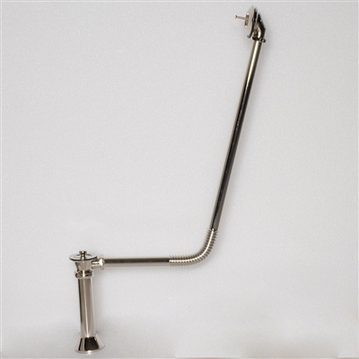 Polished Nickel Victorian Drain with Stopper