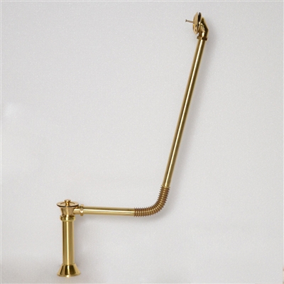 Brushed Brass Victorian Drain with Stopper