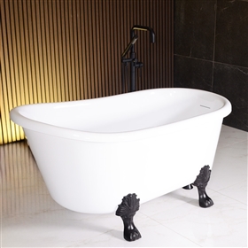 Athena WH54 54in Swedish Slipper Clawfoot Tub