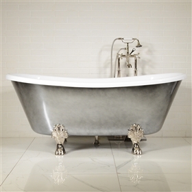 LUXWIDE Calypso ACH67 67in White Clawfoot Tub