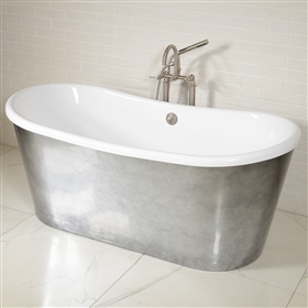 LUXWIDE Calypso ACHSK69 67in White Skirted Tub