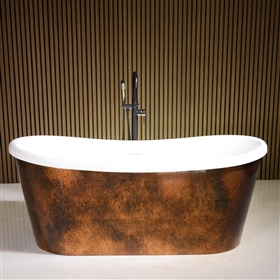 Calypso DACUSK73 73in French Bateau Skirted Tub