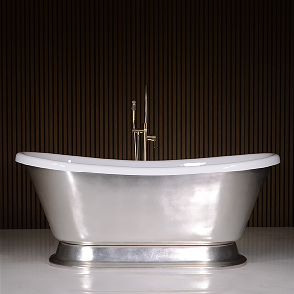 Calypso USLPD73 73in French Bateau Pedestal Tub