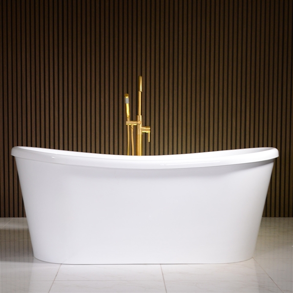 'Calypso-WHSK73' 73" Skirted French Bateau Tub