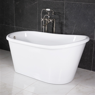 LUXWIDE Hermes 58WHSK 58in White Skirted Tub