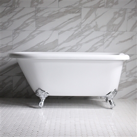 53in Hotel Collection Clawfoot Bathtub with Feet