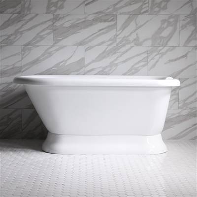 65" Hotel Collection Pedestal Tub with Base - Acrylic Bathtub | Baths Of Distinction