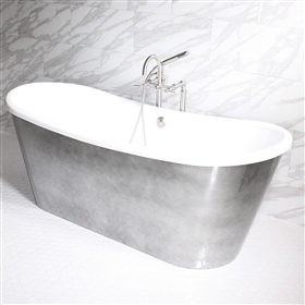 Ginevra 59in Freestanding 59in Acrylic Air Jetted Skirted Tub