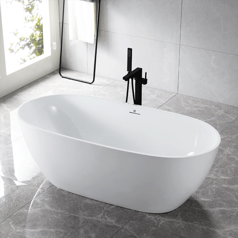 Adoni Luxury Freestanding Bathtub, Tub with Jets