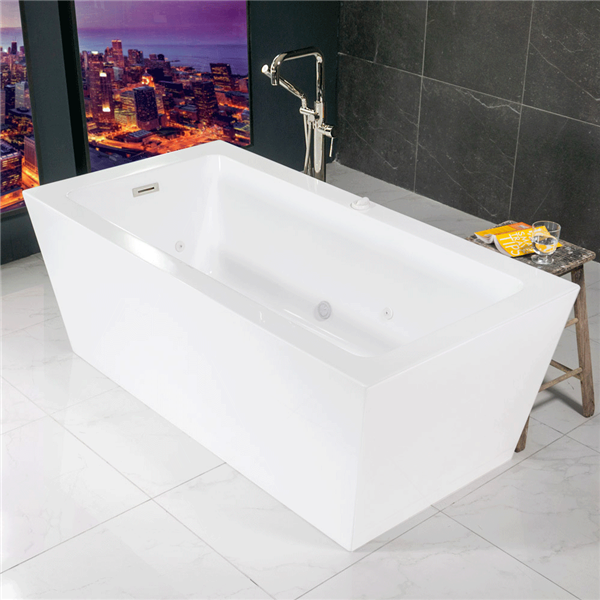 SanSiro 59inx34in End Drain Hydro Spa Bathtub