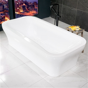 SanSiro Eclipse79  Freestanding 79 inch Modern Air Jetted Bathtub