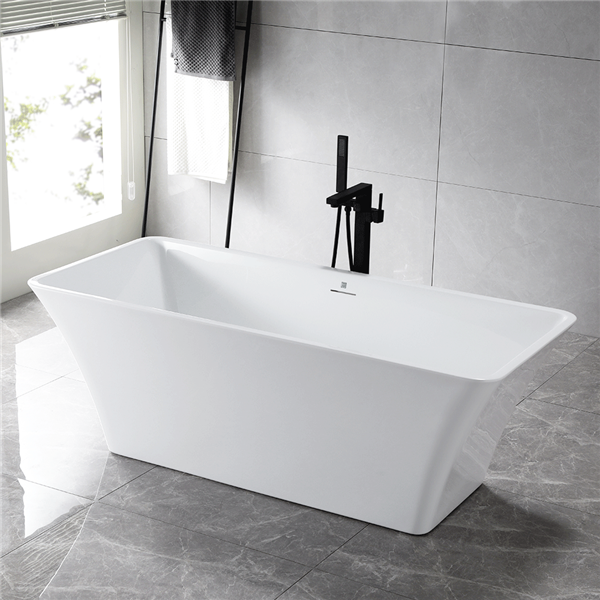 SanSiro Sandava59 Freestanding 59 inch Modern Air Jetted Bathtub