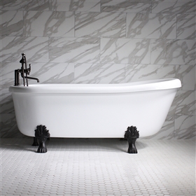SanSiro 67in Water Jetted Single Slipper Claw Tub