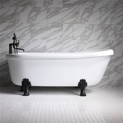 SanSiro 67in Water Jetted Single Slipper Claw Tub