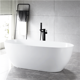 SanSiro Thin Modern 71in Oval Acrylic Bathtub