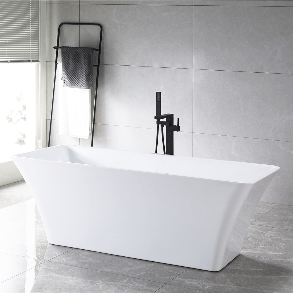 BathShroom (White) Overflow Drain Cover for Fuller Baths