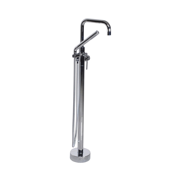 'The Waterlands' No.017PC Freestanding Floor Mounted Tub Faucet in Polished Chrome