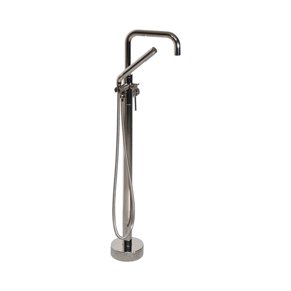 'The Waterlands' No.017PN Freestanding Floor Mounted Tub Faucet in Polished Nickel
