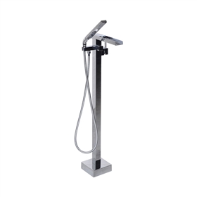 'The Waterlands' No.041PC Freestanding Floor Mounted Tub Faucet in Polished Chrome